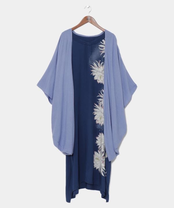 【UVカット加工】月下美人羽織付きワンピース