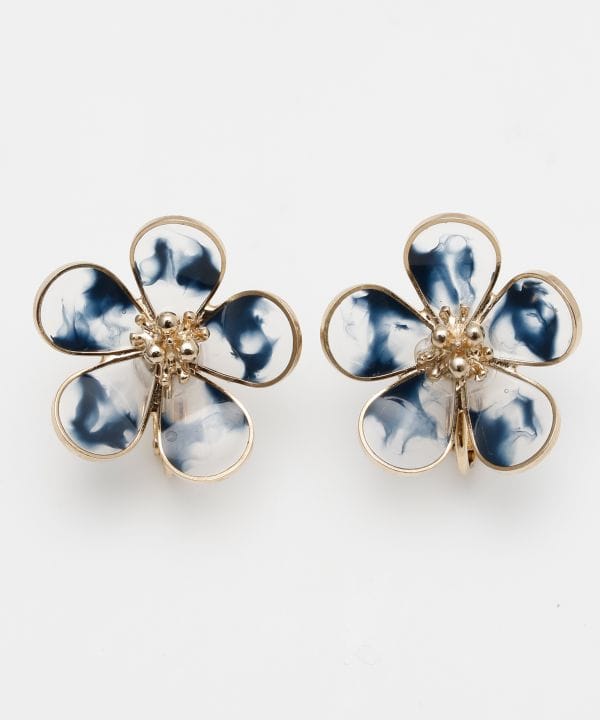 にじみ色イヤリング